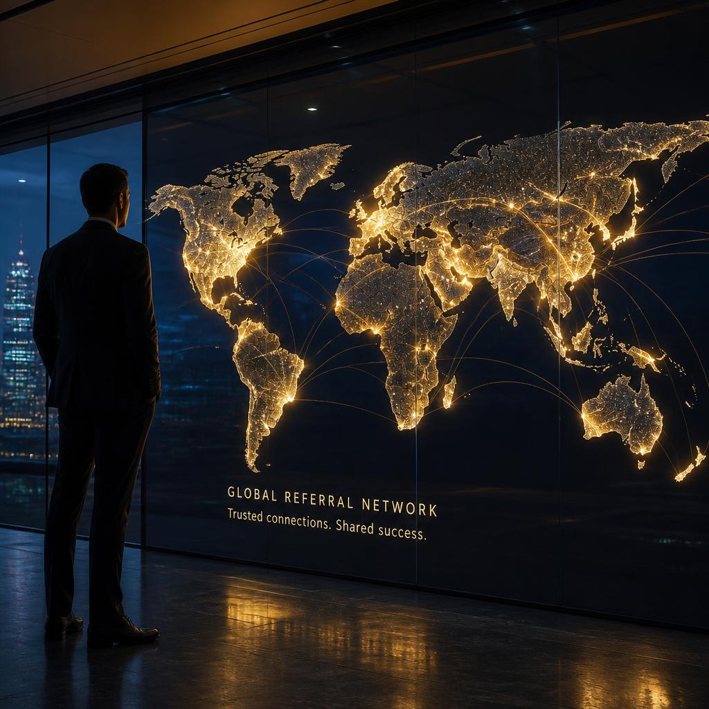 RapidMarket Company global affiliate referral network map